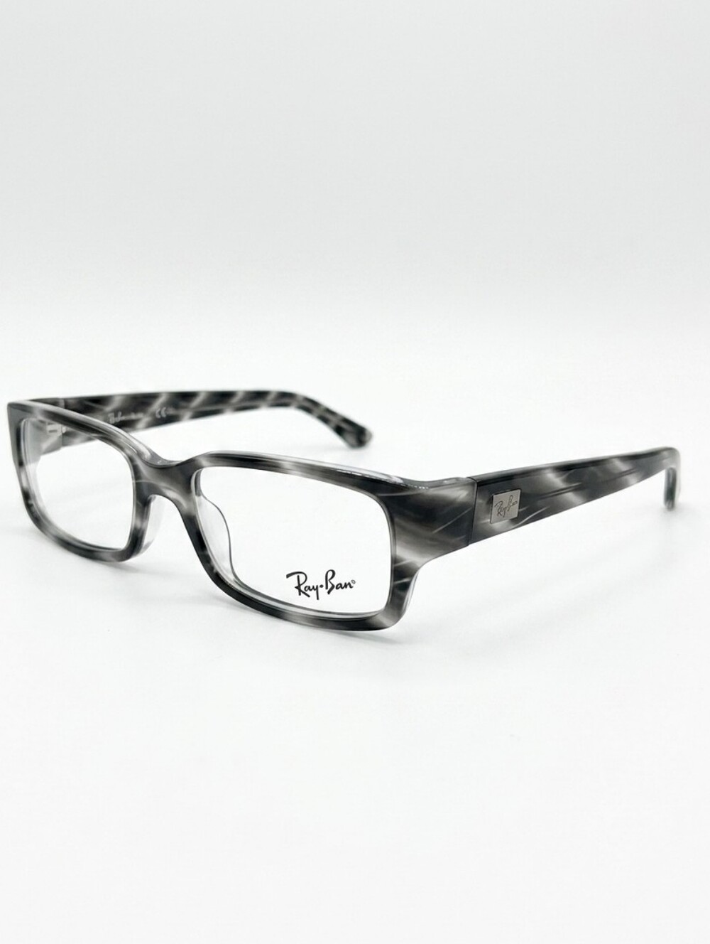 Ray Ban Eyeglasses RB 5088 2440 50 Size 55mm Optical Frame Multi Striped Grey